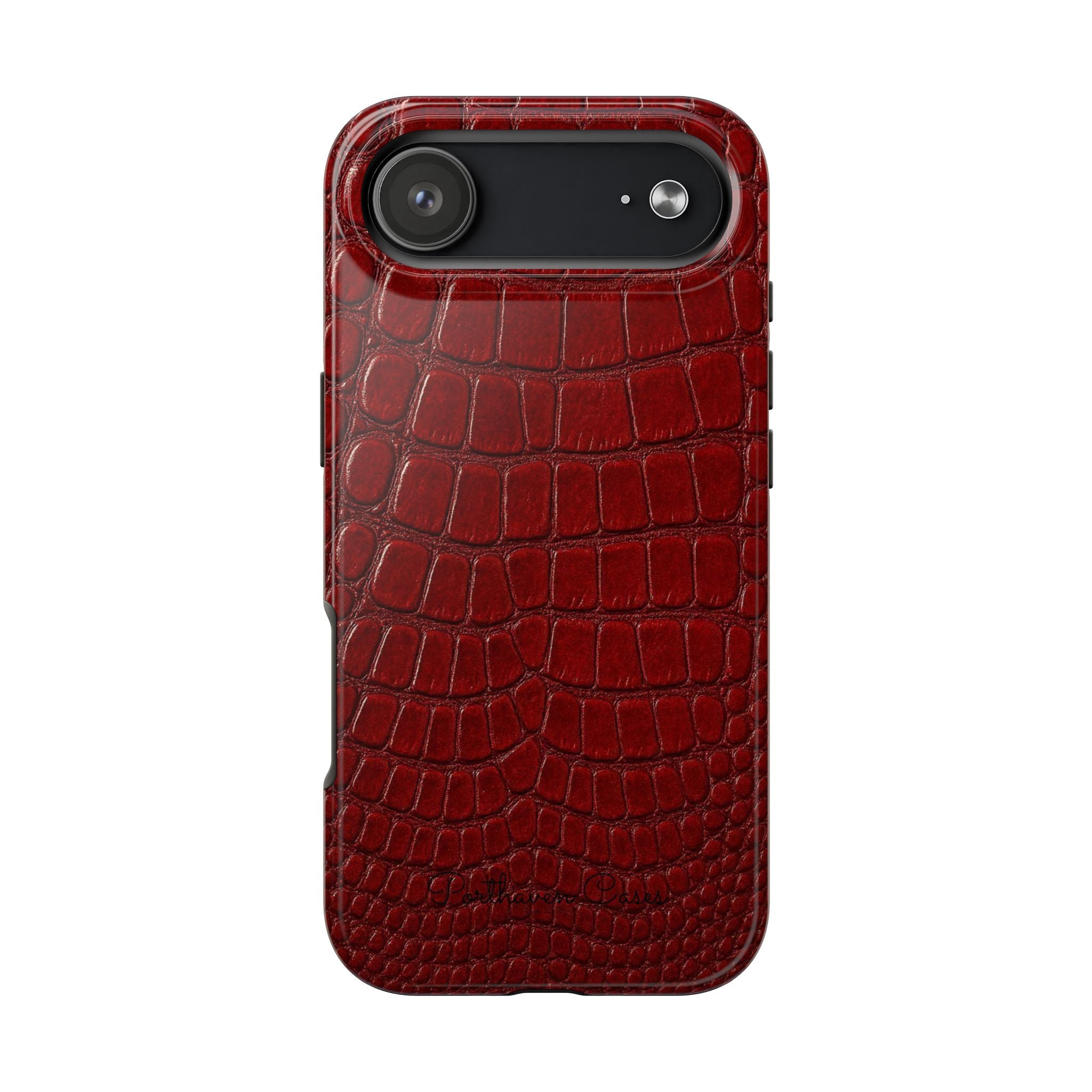 Red Crocodile Skin