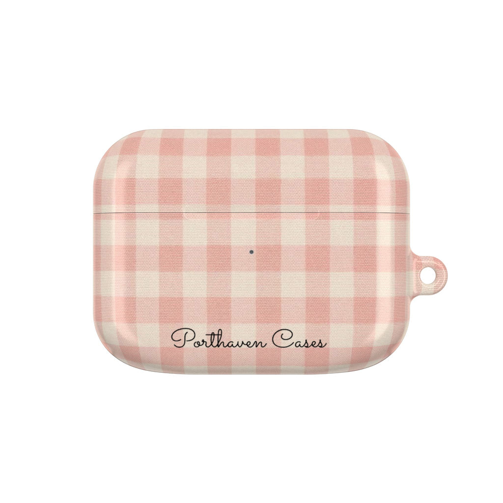 Pink Gingham | AirPods Case